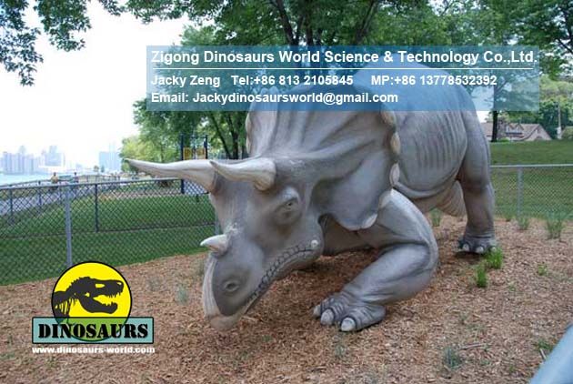 Theme park animatronic robotic dinosaur Triceratops DWD189